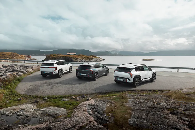 Kia EV3 GT Kia EV4 GT Kia EV5 GT Tre nya eldrivna GT-modeller med fyrhjulsdrift och dubbla elmotorer