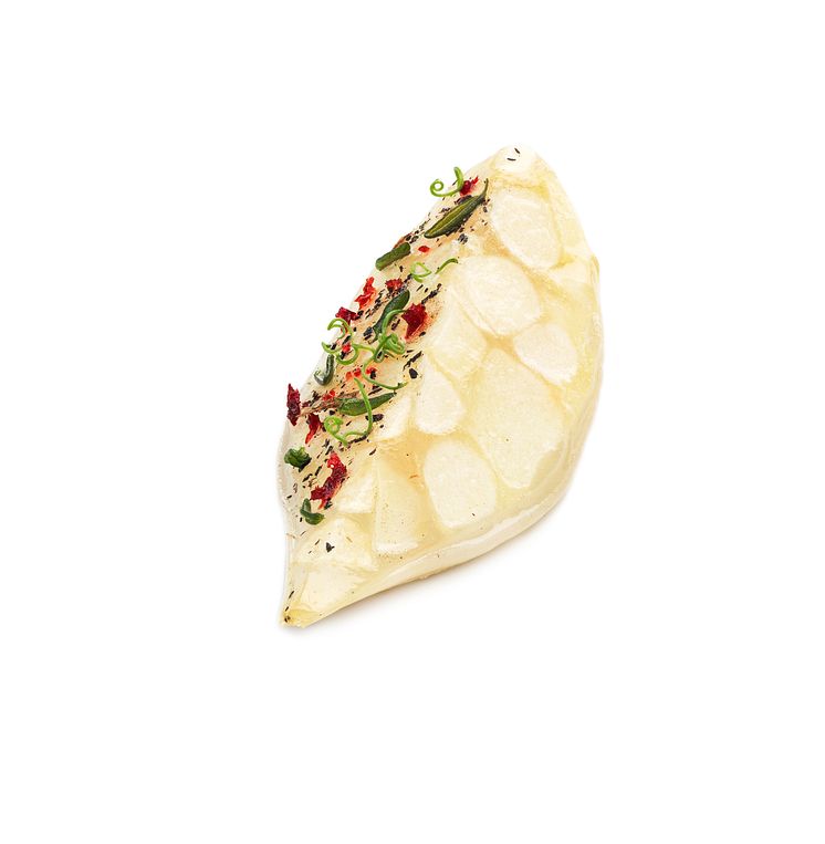 Enrisrökt äpple och sotad lök