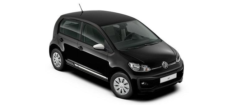 Volkswagen introducerer ny kampagnemodel: black design up!, der kan privatleases for 1.799 kr./md 