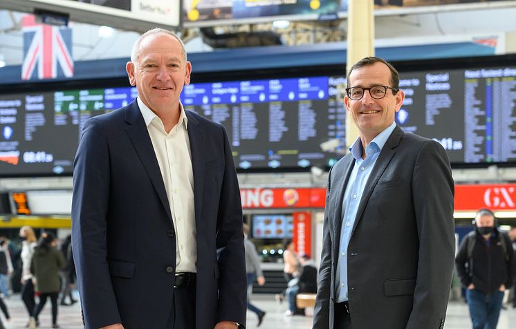 Christian Schreyer, Go-Ahead CEO (left) and Patrick Verwer, Govia Thameslink Railway CEO 3