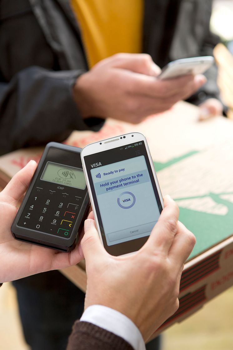 Visa_Mobiles Bezahlen_Pizzalieferung