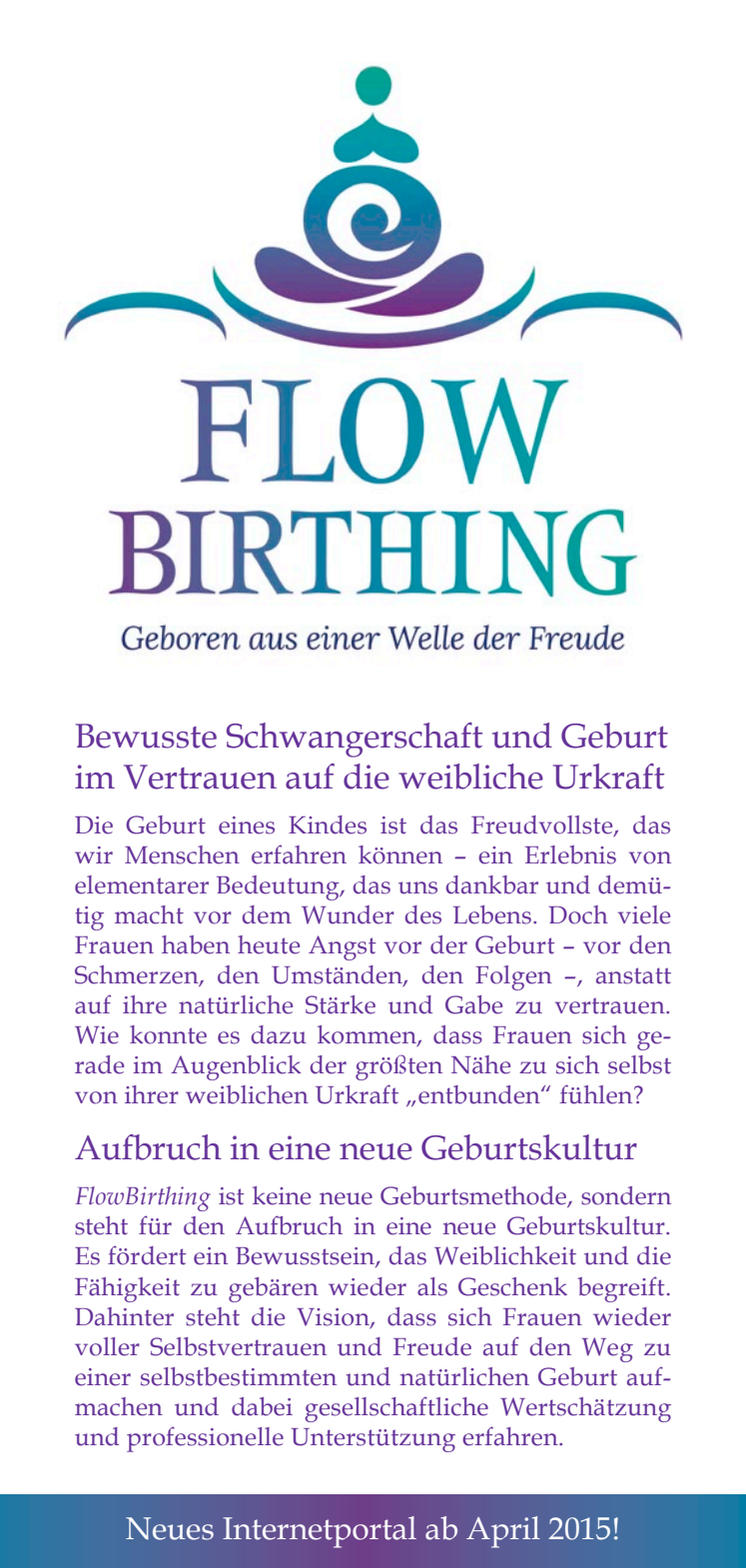 Flugblatt Flowbirthing