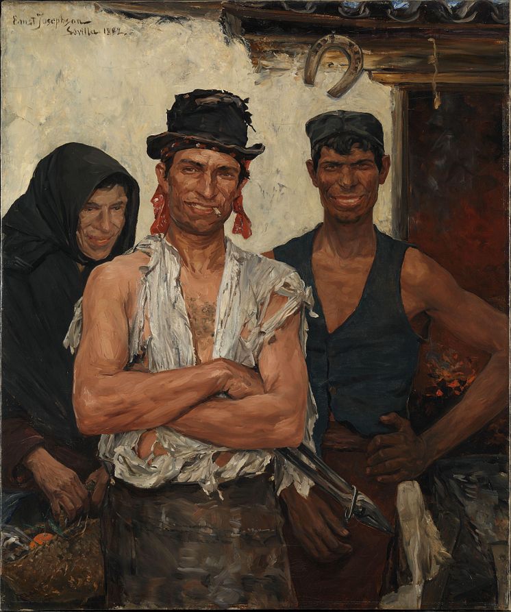 Ernst Josephson, Spanska Smeder, 1882. Olja på duk, 128 x 107 cm. 
