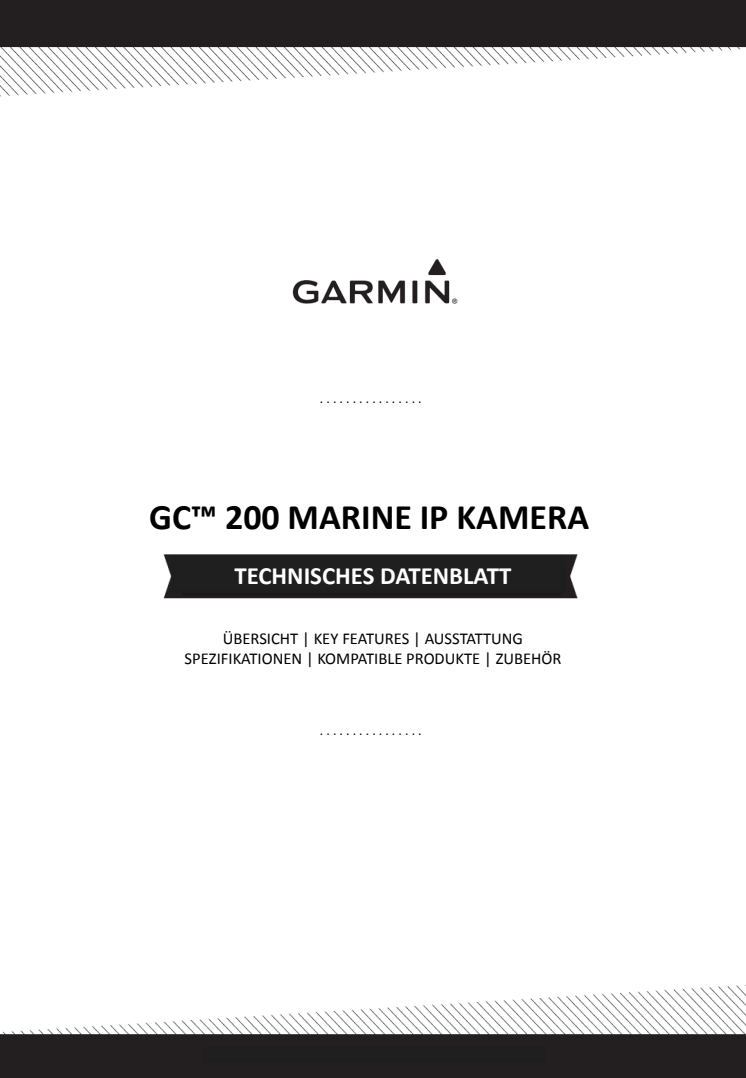 Datenblatt Garmin GC200 Marine Kamera