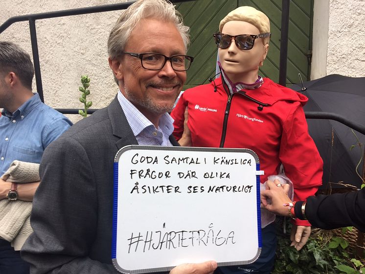 Staffan Dopping delar sin hjärtefråga i Almedalen