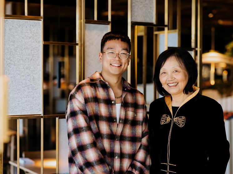 Jimmy Guo och mamma Anlin Zhang