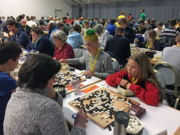 Go-Spieler beim Europäischen Go-Kongress