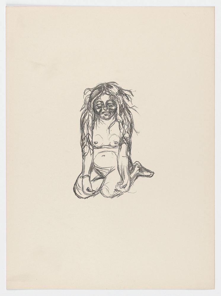 Edvard Munch: Omega gråter / Omega Weeping (1908-1909)