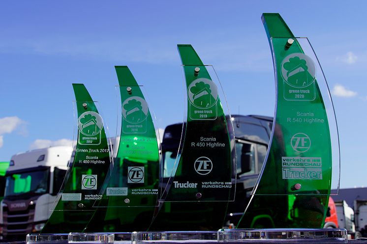Scania wurde viermal in Folge mit dem Green Truck ausgezeichnet