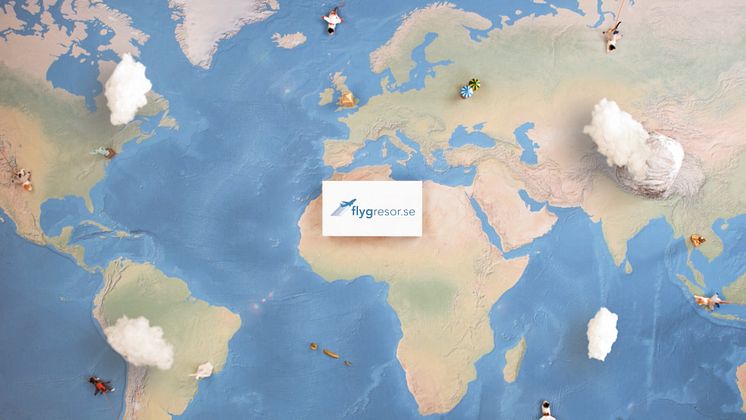 Flygresor.se Reklamfilm Världskarta
