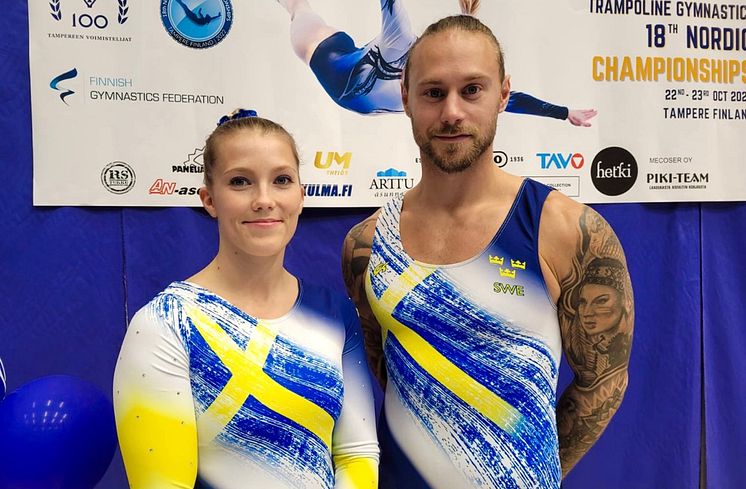 Lina Sjöberg och Jonas Nordfors NM Trampolin 2022