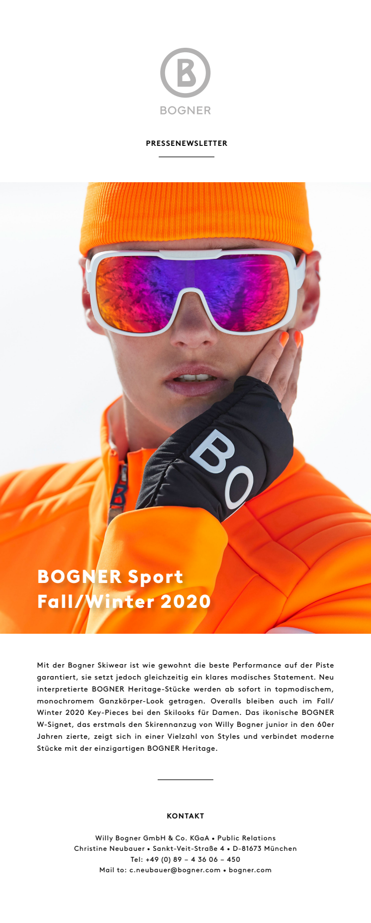 BOGNER SPORT Fall/Winter 2020