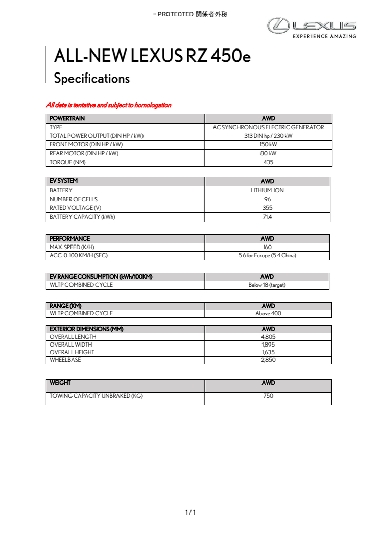 Lexus RZ 450e - Specifications EN.pdf