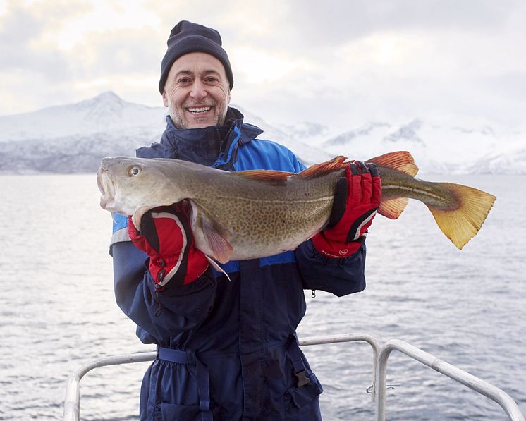 Chef Michel Roux with his catch of the day (1).jpg