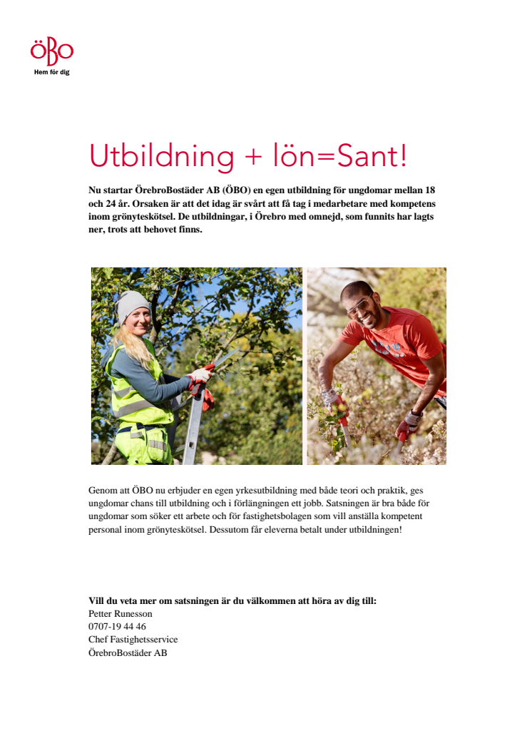 Utbildning + lön=Sant!