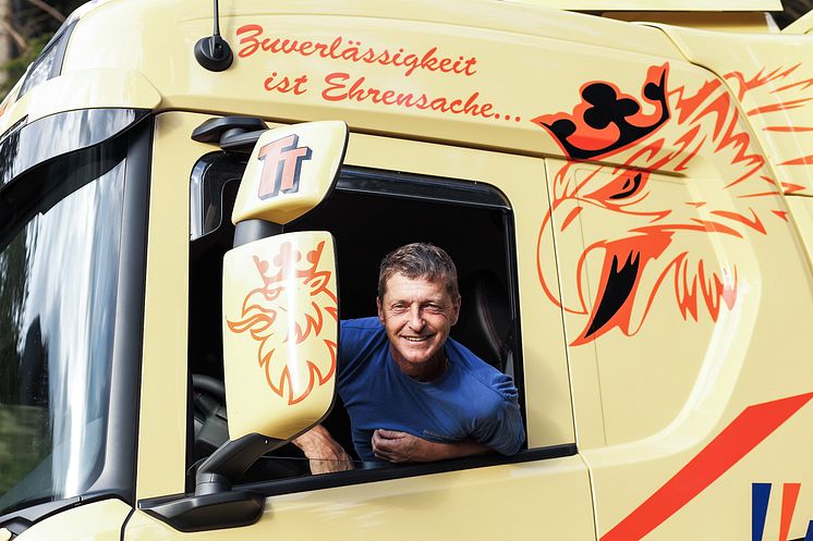 Reinhold Taus, Lkw-Fahrer beim Transportunternehmen Franz Tscherntschitsch