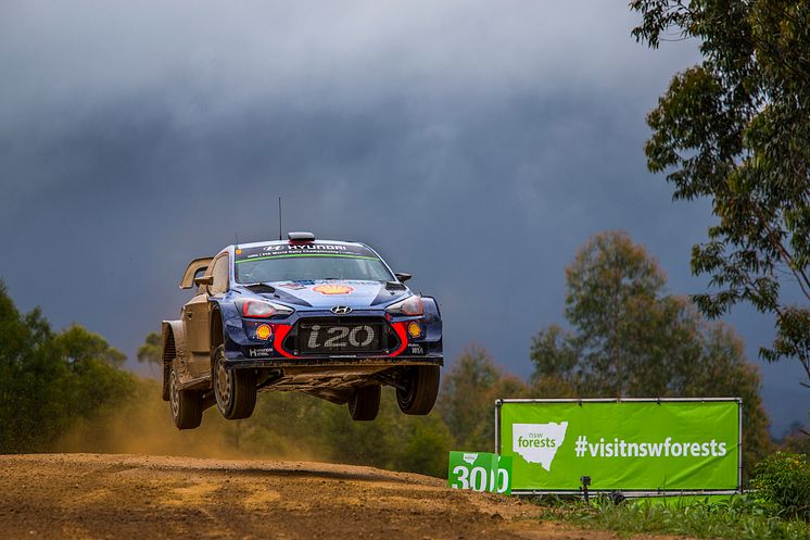 Dubbla pallplatser i Rally Australia för Hyundai Motorsport.