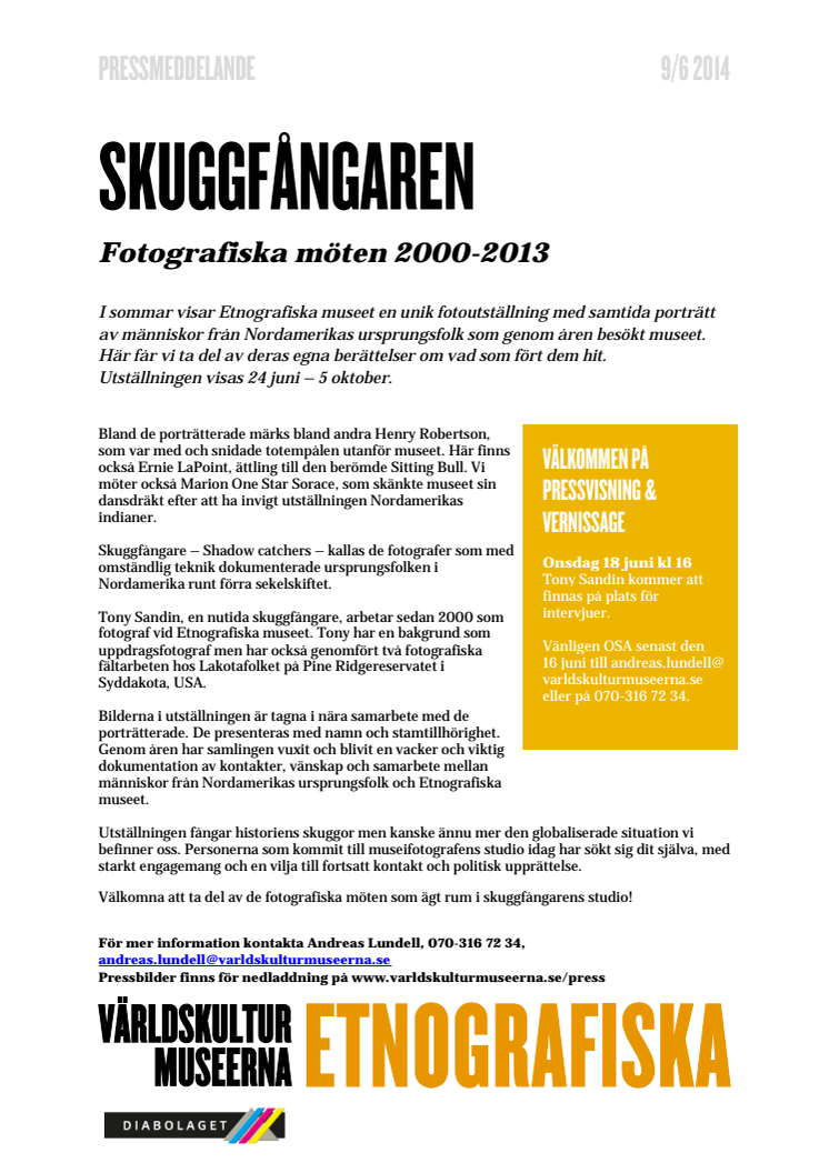 Skuggfångaren - Fotografiska möten 2000-2013