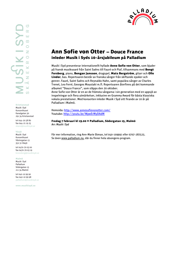 Ann Sofie von Otter – Douce France 