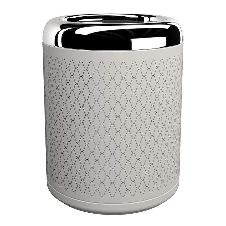 Pomd`or_x_Rosenthal_Equilibrium_Waste_bin_white_Netting_Chrome