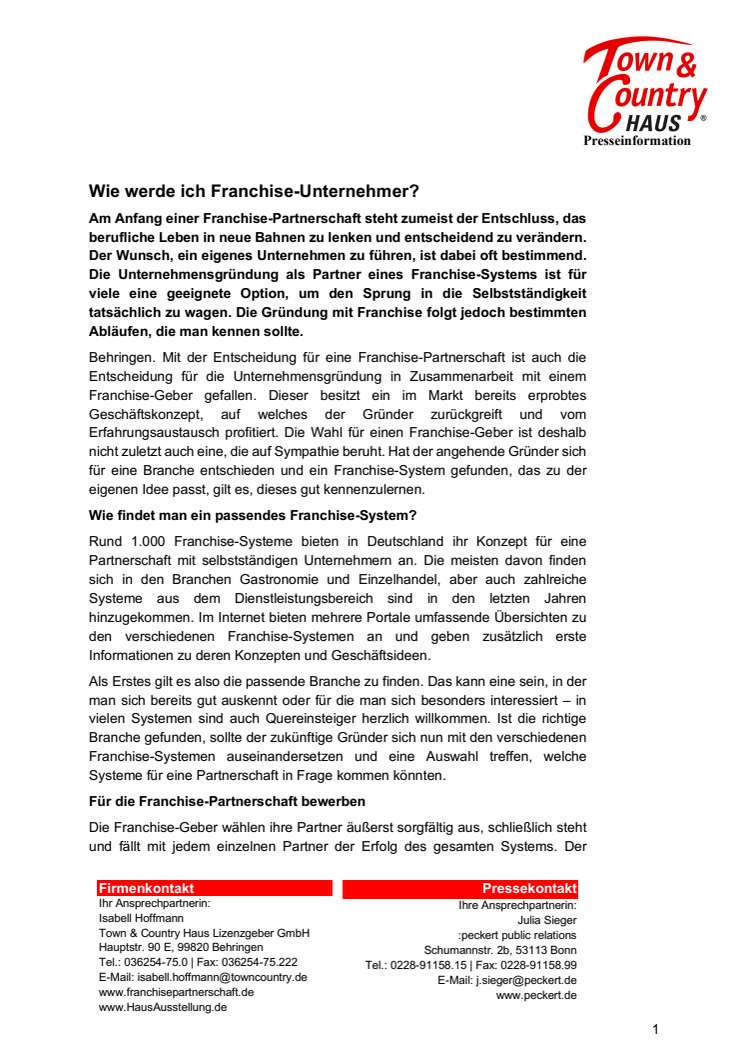 Wie werde ich Franchise-Unternehmer?