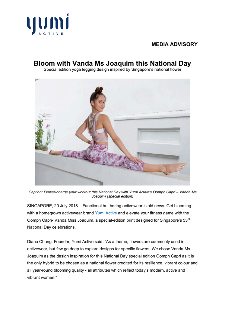 Bloom with Vanda Ms Joaquim this National Day 