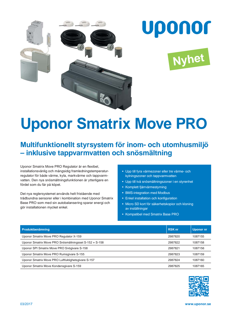 Uponor Smatrix Move PRO