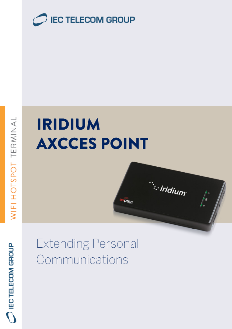 Iridium AxcessPoint - gör din Iridium satellittelefon till en wifi-hotspot
