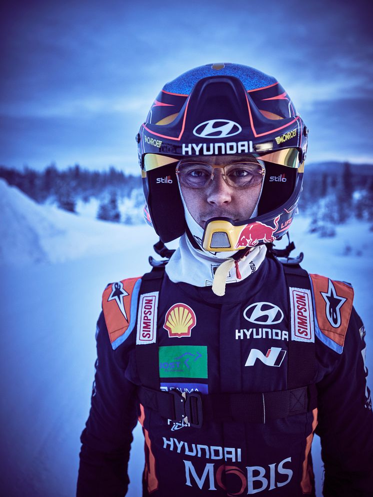 i20 WRC & Thierry Neuville på vintertest i Arjeplog