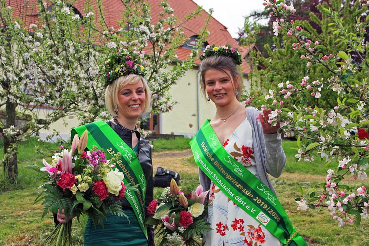 Blütenkönigin und Prinzessin 2019 - Foto Stadtverwaltung Mügeln