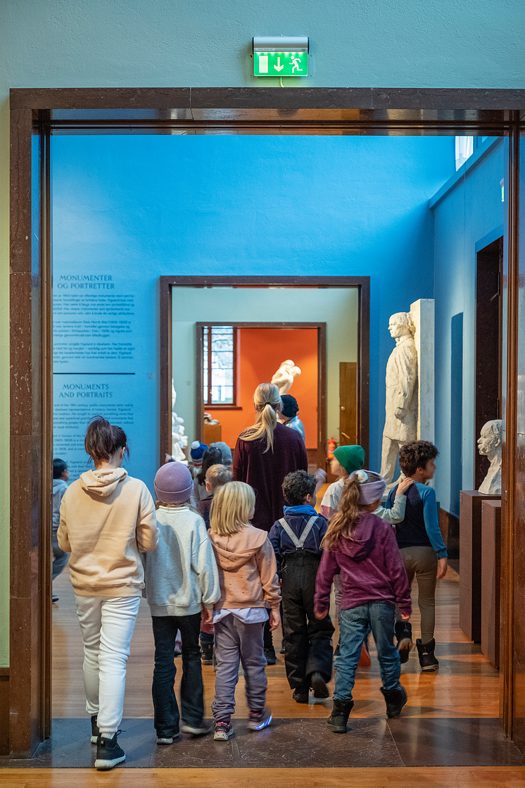 Formidling i Vigelandmuseet. Foto Øyvind Andersen