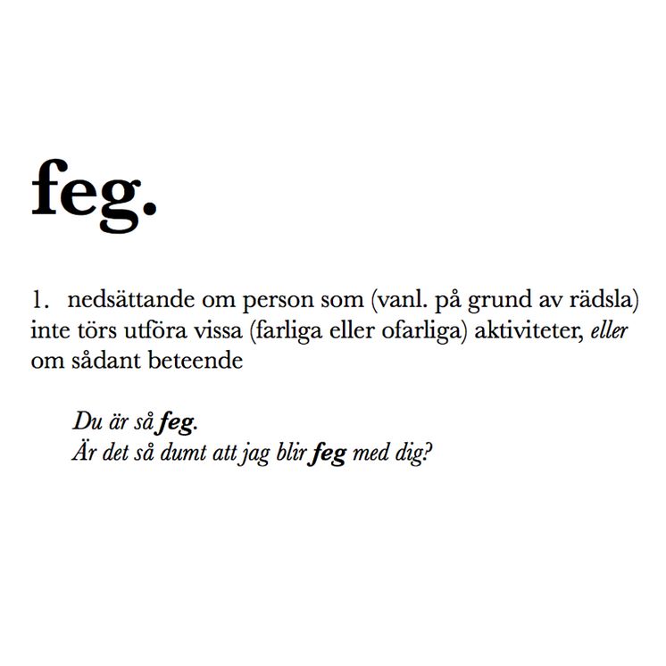 Feg omslag 