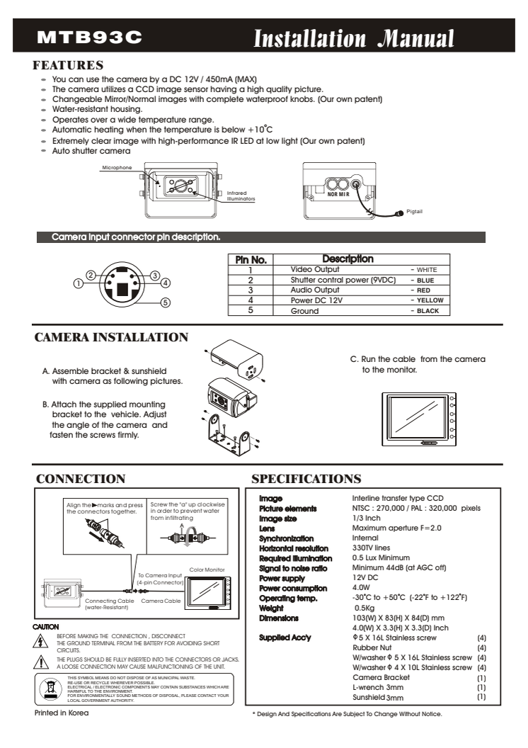 MTB 93C MANUAL