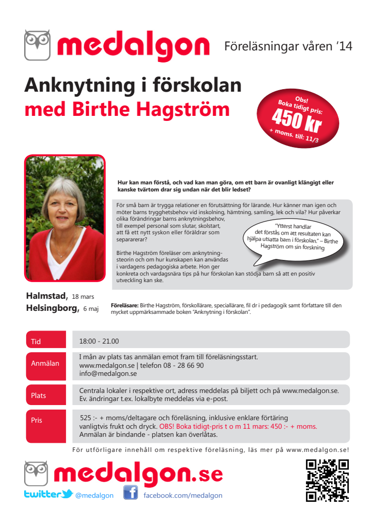 Anknytning i förskolan med Birthe Hagström