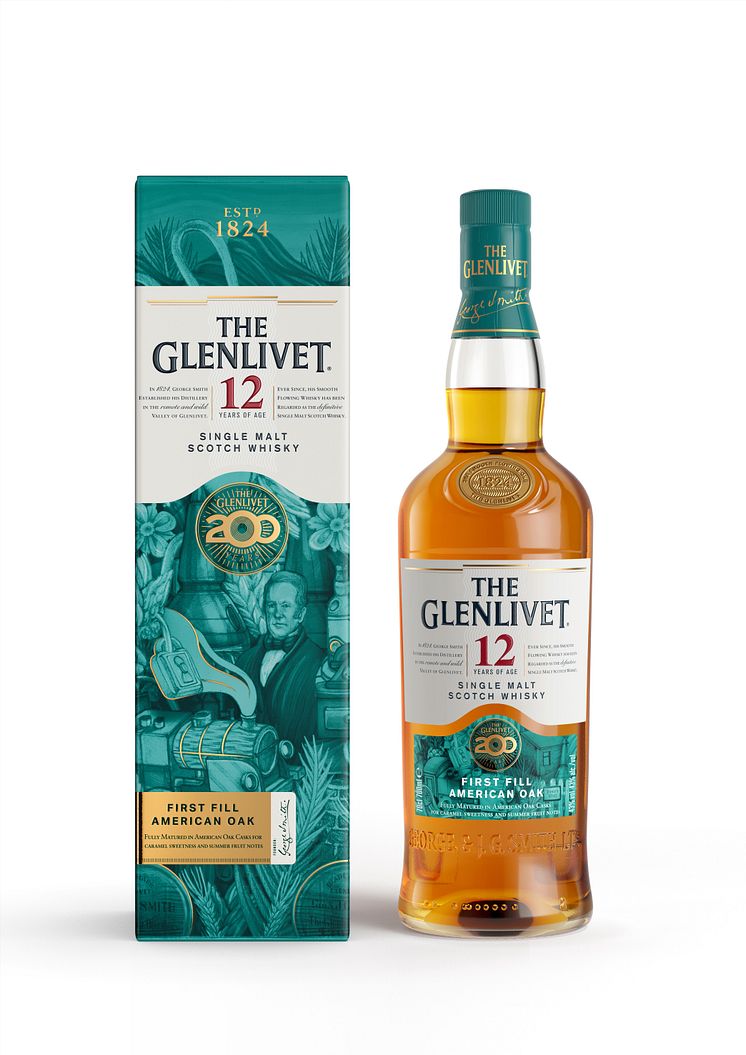The Glenlivet 12YO 200th Anniversary 70cl bottle+box