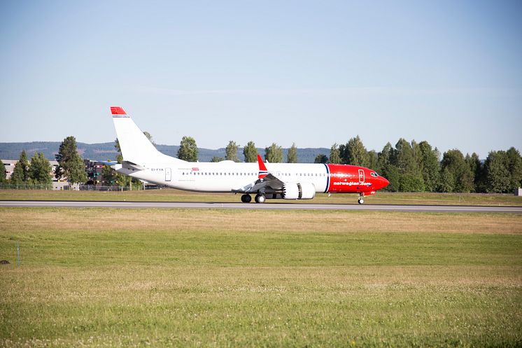 Norwegianin ensimmäinen Boeing 737 MAX