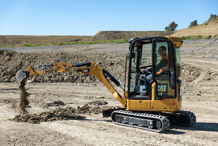 CAT 302 CR i grävarbete,  Next generation