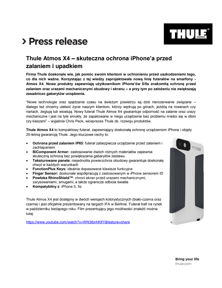 Thule Atmos X4 – skuteczna ochrona iPhone’a przed zalaniem i upadkiem