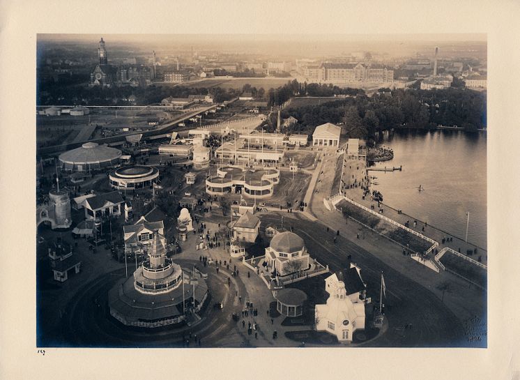 Historisk bild av Baltiska utställningen 1914