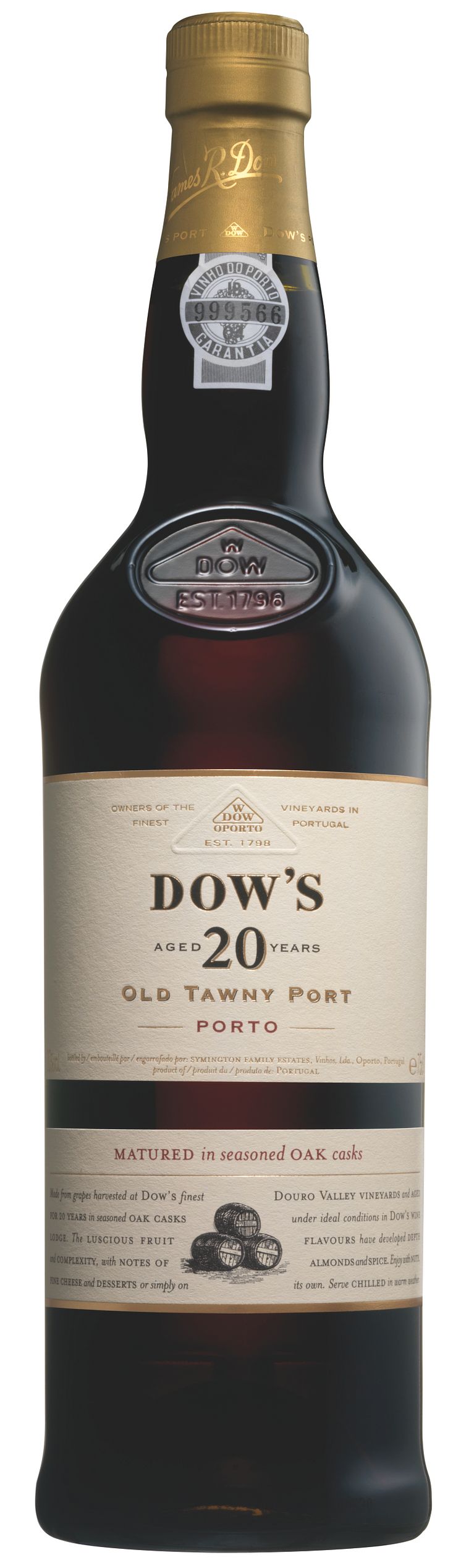 Dow’s 20 YO Tawny Port, 449 kr (Lanserades 4/11), Art nr: 90111