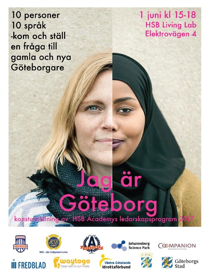 Jag är Göteborg examensutställnbing 1 juni 2017 kl 15-18 på HSB Living Lab
