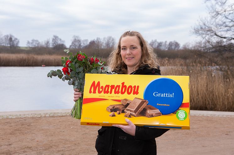 Det vinnande bidraget i Skapa din egen smak-tävlingen skickades in av Eva från Kristianstad och hon får därmed sitt namn på chokladkakan. 