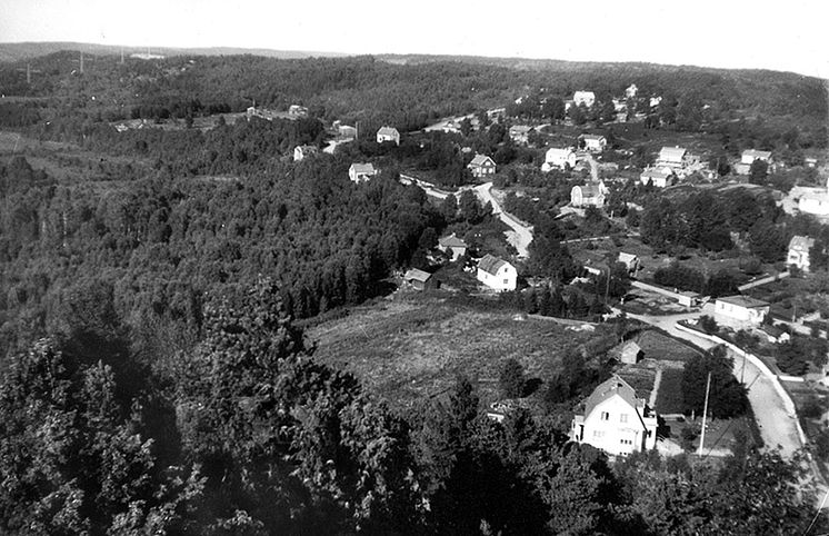 Vy från Gerås kulle över  Egnahem Geråsområdet  Foto Harry Andersson