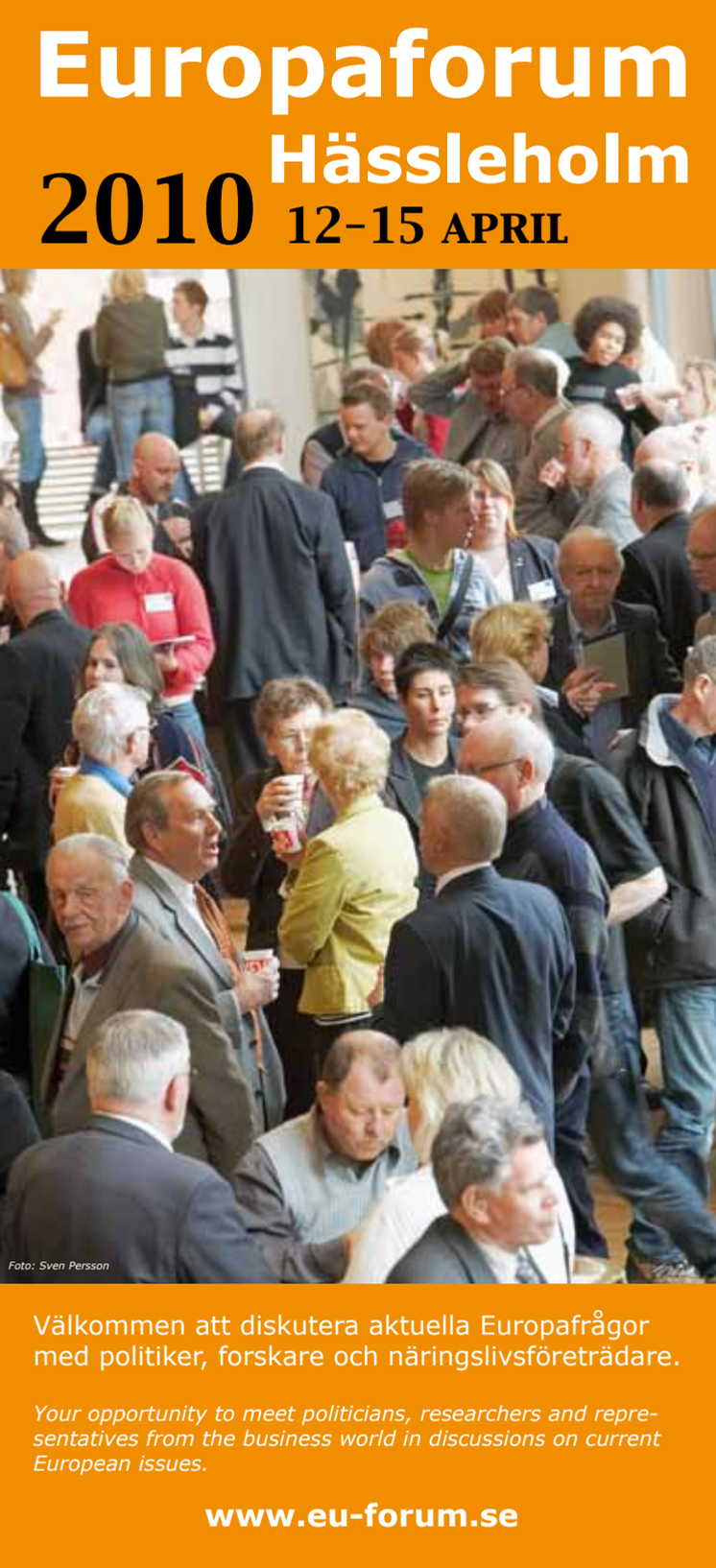 Europaforum Hässleholm 12-15 april