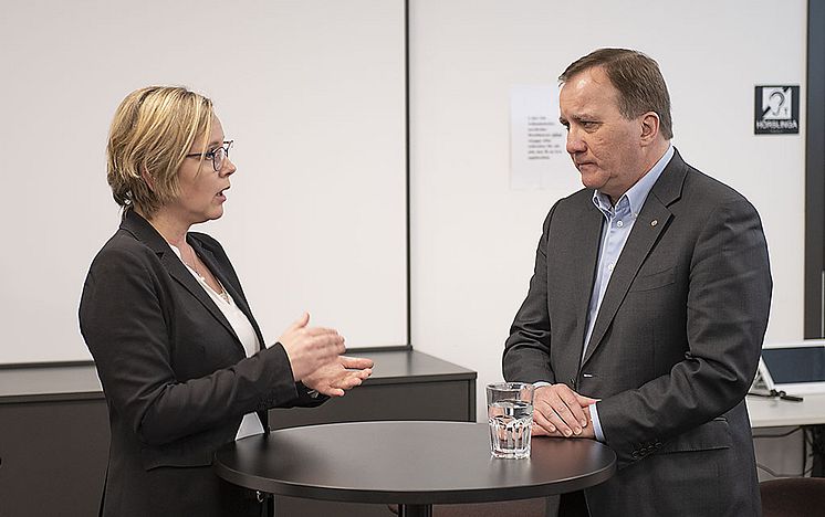 Britta Ramberg och Stefan Löfven