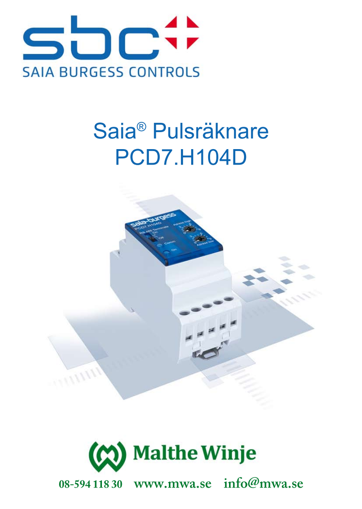 Pulsräknare PCD7.H104D