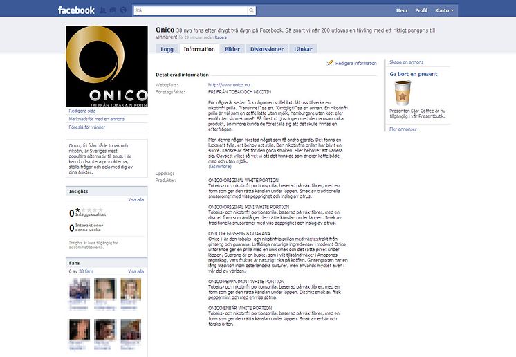 Onico fan page