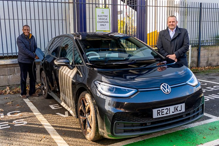 Bim Afolami MP joins GTR to unveil new EV charging bays