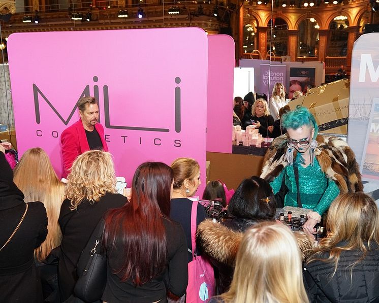 Popular brand Mili Cosmetics at Stockholm Beauty Week