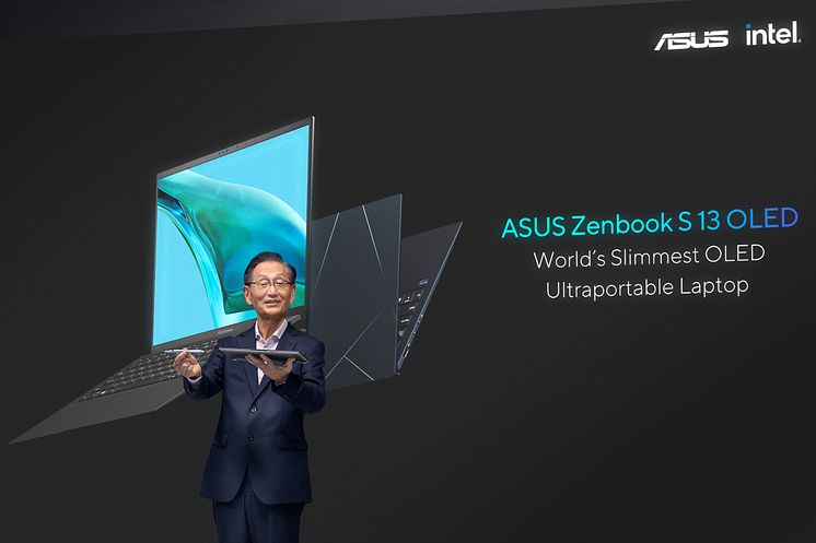 Jonney Shih Presents Zenbook S 13 OLED, world's slimmest OLED ultraportable laptop